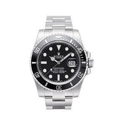 Rolex Submariner Black Dial Ceramic Bezel Steel Mens Watch 116610LN
